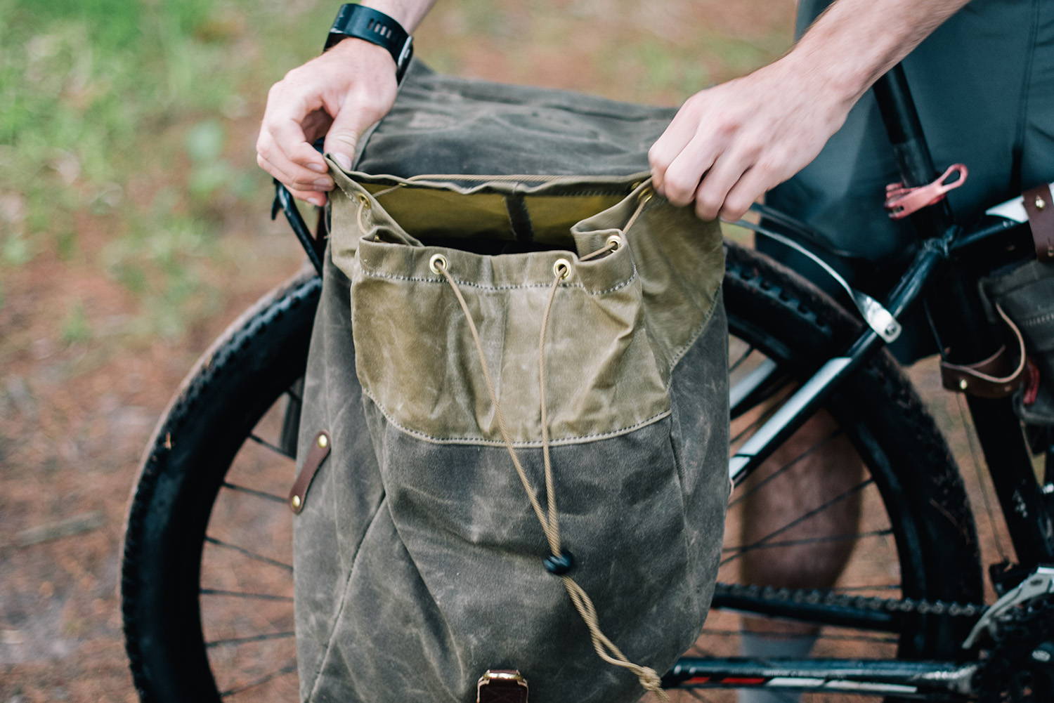 Bicycle saddle bags canvas online
